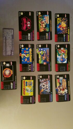 NES Back label rear label Snes Cartridge Replacement Game Label Sticker Precut - Fresh Stock Dated October 2025