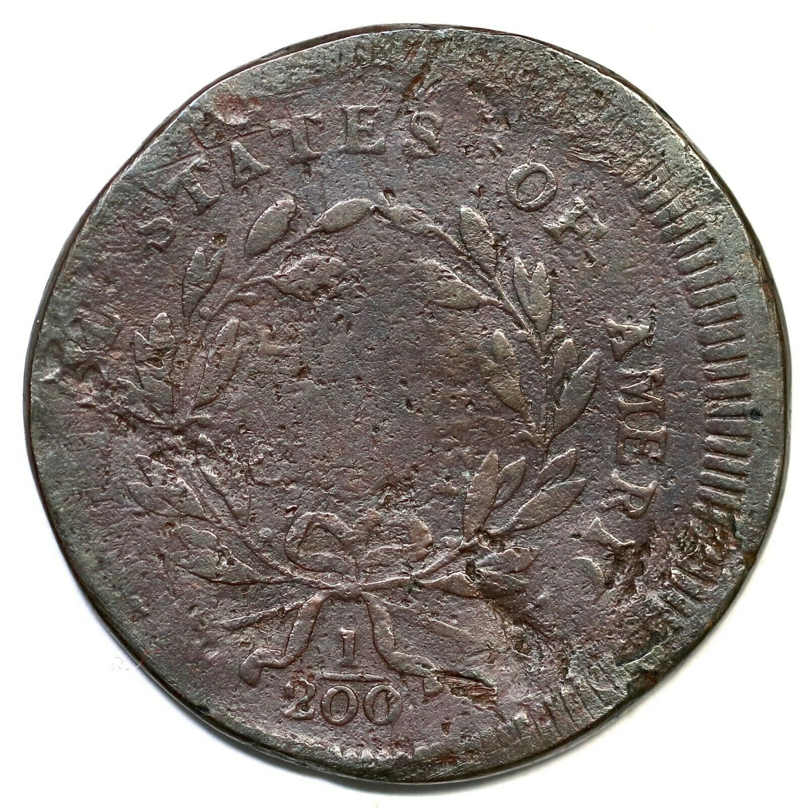 1795 C-3 R-5 Punctuated Date Liberty Cap Half Cent Coin 1/2c - Fresh Stock Dated October 2025