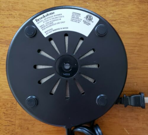 Brookstone K-72AS-A Beverage Warmer Coffee Tea Cup High/ Low Settings Auto Off - Fresh Stock Dated October 2025