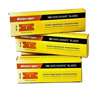 Plastic Razor Scraper Blades Double Edged (1 Pack) 1 Pack - Fresh Stock Dated October 2025