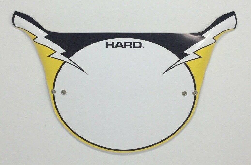 Haro Style Pro Plate. Lightning Bolt BMX Number Plates - Fresh Stock Dated October 2025