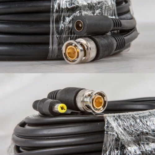 RG59 Coaxial Cable 25ft 60ft Bulk Coax DUAL / QUAD Outdoor 20AWG - BLACK WHITE - Fresh Stock Dated October 2025
