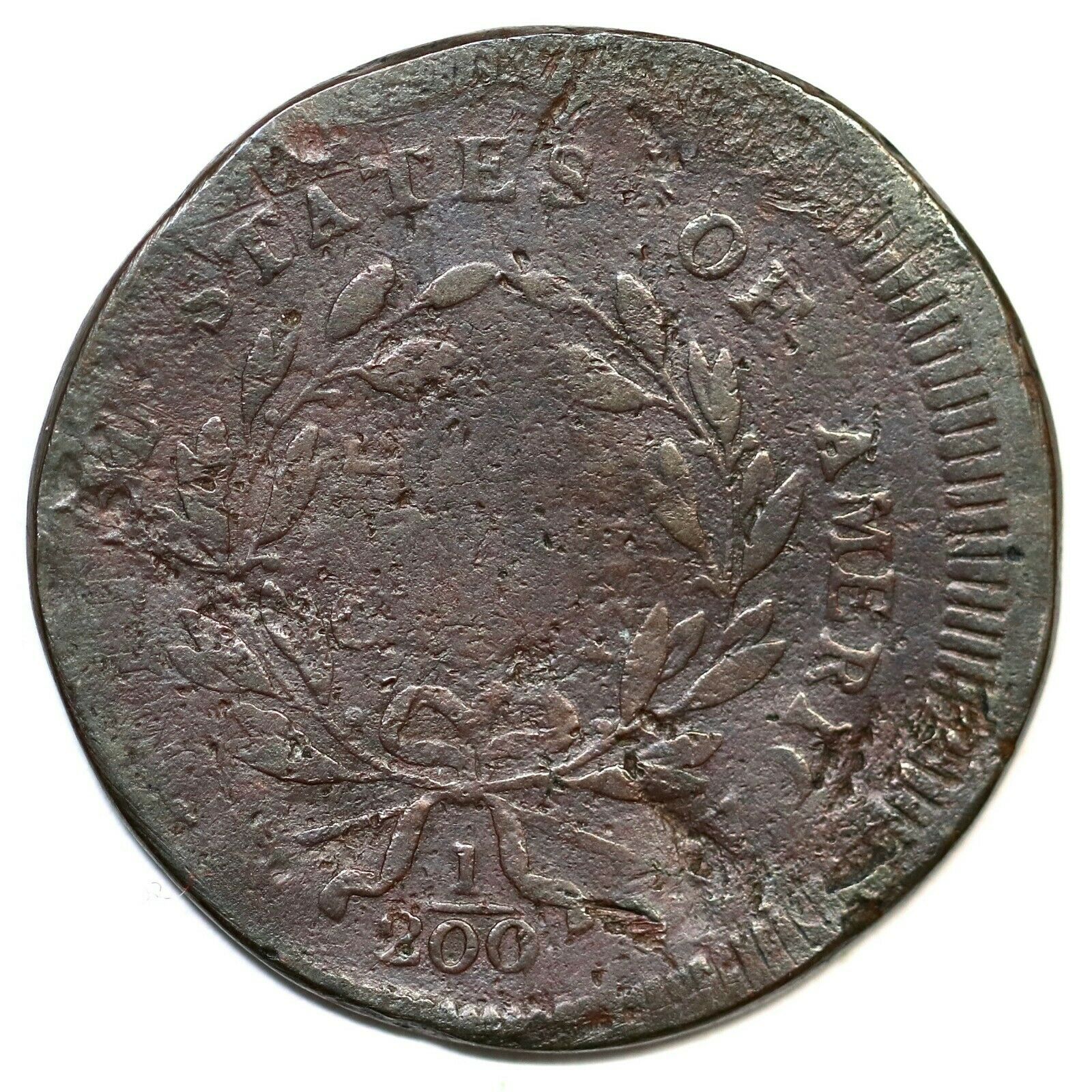 1795 C-3 R-5 Punctuated Date Liberty Cap Half Cent Coin 1/2c - Fresh Stock Dated October 2025