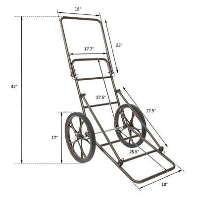 Hunting 500lb Capacity Fold Large Deer Game Hauler Cart for Game Gear Equipment - Fresh Stock Dated October 2025