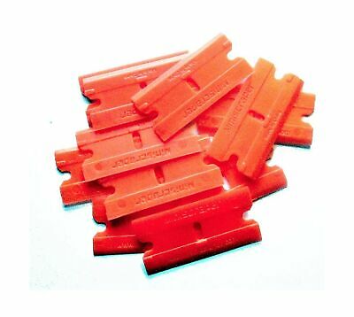 Plastic Razor Scraper Blades Double Edged (1 Pack) 1 Pack - Fresh Stock Dated October 2025