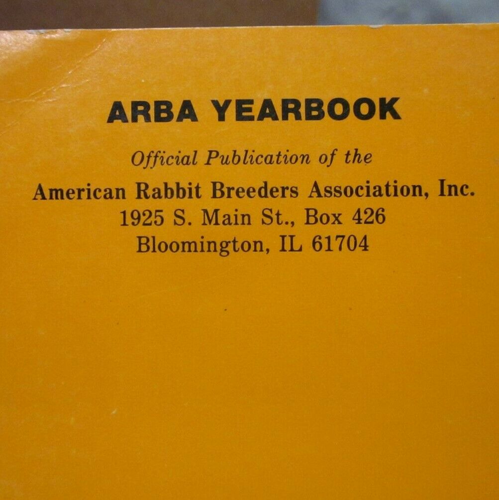 ARBA YEARBOOK Rabbit & Cavy Breeding pet owners 1988-1999 annual books - Fresh Stock Dated October 2025