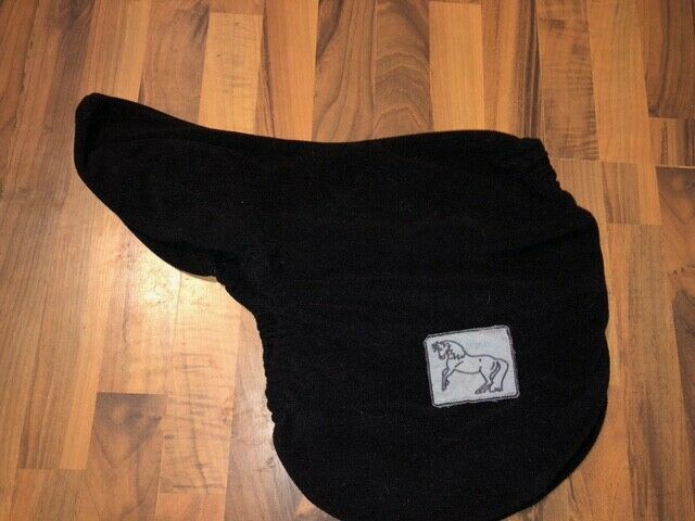 EOUS BLACK  FLEECE ENGLISH SADDLE COVER SMALL SADDLE 19'' X 34'' - Fresh Stock Dated October 2025