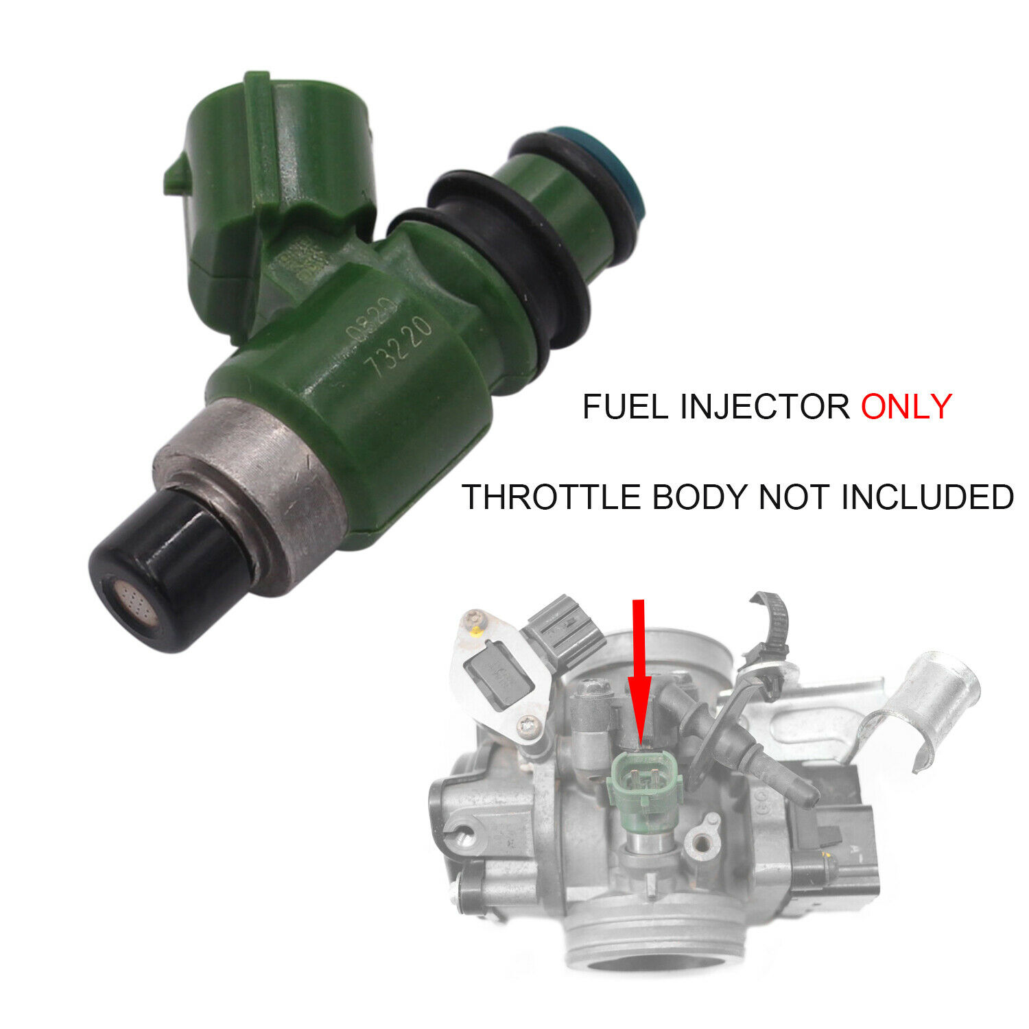 Fuel Injector Fits for 06-18 Honda TRX680FA SXS700 MUV700 TRX700XX 16450-HN8-A61 - Fresh Stock Dated October 2025