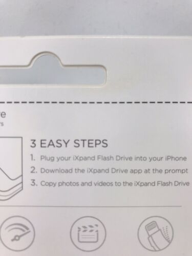 SanDisk iXpand 64GB USB 3.0 Flash Drive For iPhone and iPad - Fresh Stock Dated October 2025