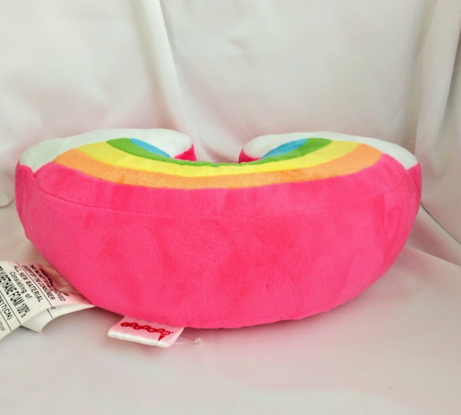 ISCREAM-SHOP Rainbow Plush Stuffed Pillow Memory Foam SUPER SOFT!!! NWOT 6x12 - Fresh Stock Dated October 2025