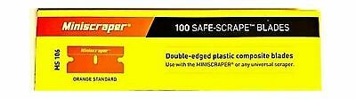 Plastic Razor Scraper Blades Double Edged (1 Pack) 1 Pack - Fresh Stock Dated October 2025