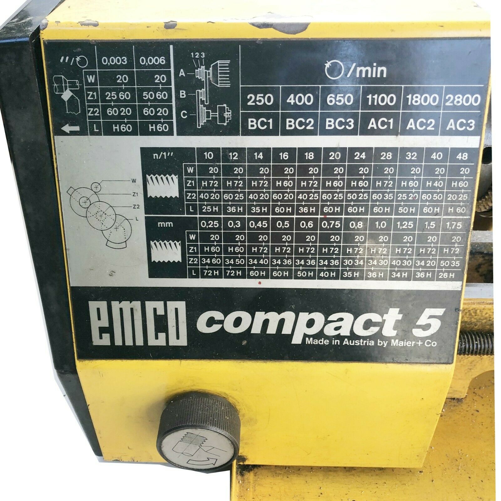 EMCO COMPACT 5 LATHE USED WORKING CONDITION - Fresh Stock Dated October 2025