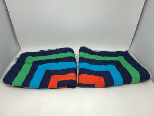 Pair Pottery Barn Kids Marvel Avengers Comics Quilted Standard Shams Set / 2 EUC - Fresh Stock Dated October 2025