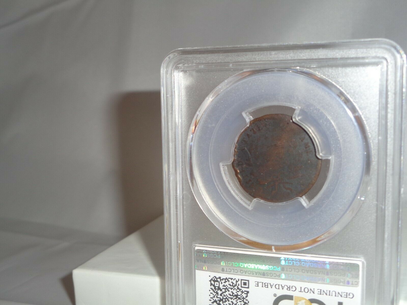 1797 1/2c Liberty Cap Half Cent Coin PCGS Genuine Damage G Detail Plain Edge - Fresh Stock Dated October 2025