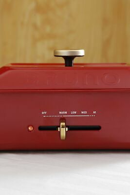 BRUNO compact hot plate BOE021-RD Japan Domestic AC:100 - Fresh Stock Dated October 2025