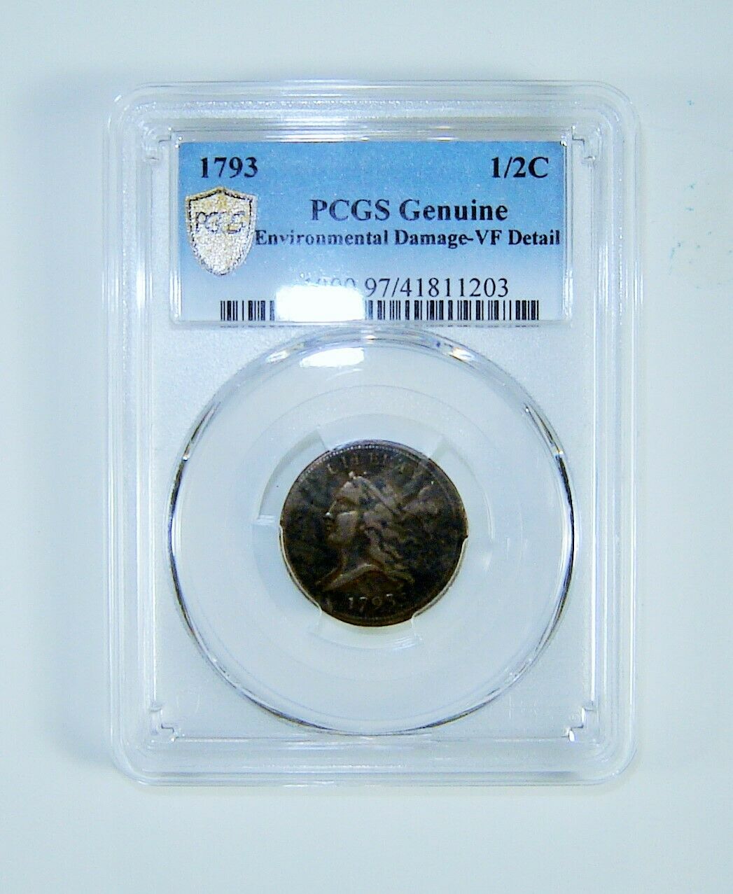 1793 Liberty Cap Half Cent Facing Left - Fresh Stock Dated October 2025