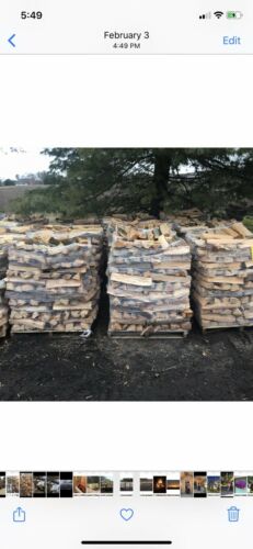 PALLETS FIREWOOD W/ FREE KINDLING /OAK & MIXED HARDWOOD/ SEASONED OVER A YEAR. / - Fresh Stock Dated October 2025