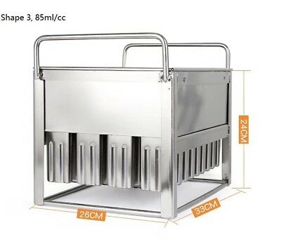 Commercial popsicle molds ice cream molds  reuseable 6 different size to select - Fresh Stock Dated October 2025