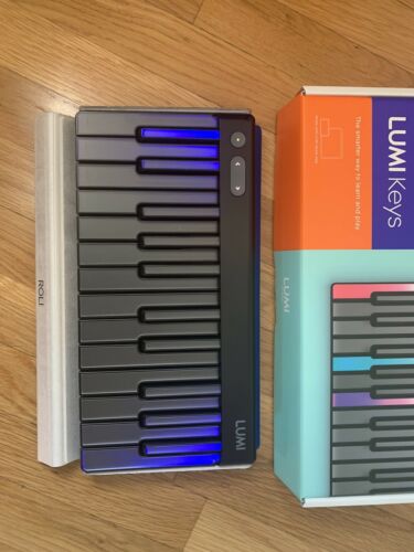 Roli Lumi Keys Illuminated Keyboard with Blue Snapcase - Fresh Stock Dated October 2025