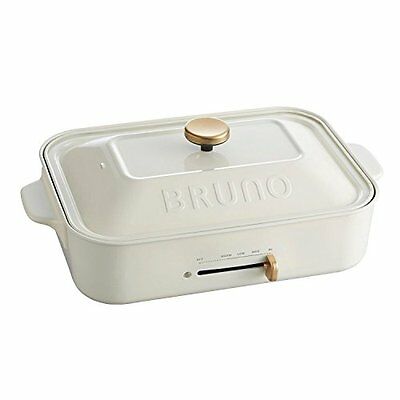 New BRUNO Compact Hot Plate White BOE021-WH AC100W Grill Takoyaki Free Shipping - Fresh Stock Dated October 2025