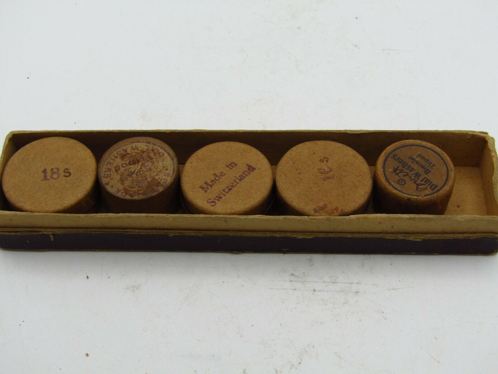 SET OF TRIPOD & BRACELET DIAL WASHERS SIZES 12s 16s & 18s FOR WATCHMAKERS w2 - Fresh Stock Dated October 2025