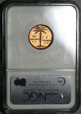 1942 NGC MS 64 RED Dominican Republic 1 Centavo Mint State Coin (20060801C) - Fresh Stock Dated October 2025