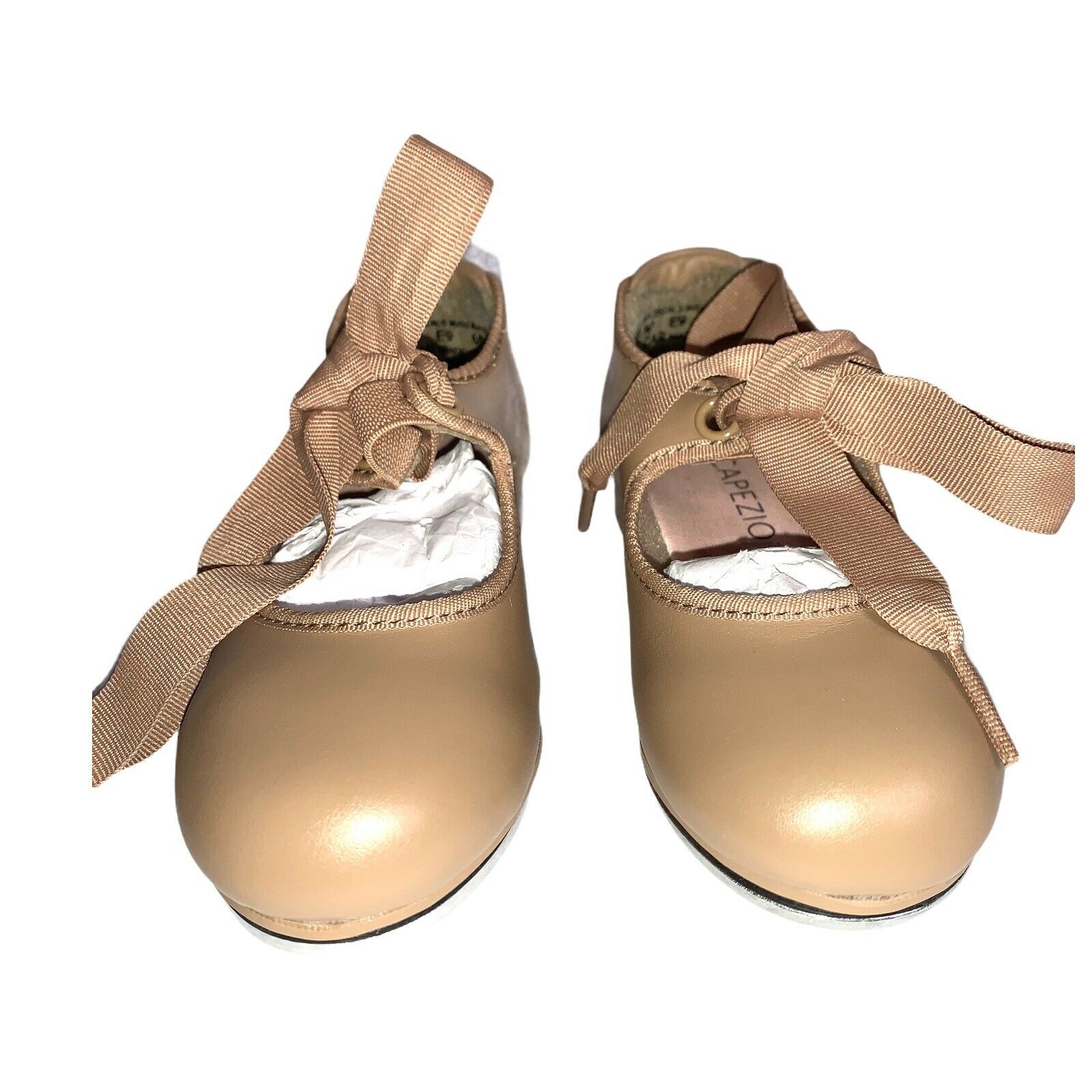 Capezio Toddler Size 8W Jr. Tyette Tap Shoe Caramel N625C - Fresh Stock Dated October 2025