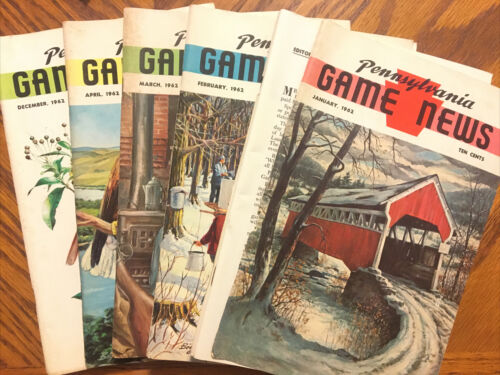 Lot of 23 1960s Pennsylvania Game News Issues Bird Covers - Fresh Stock Dated October 2025