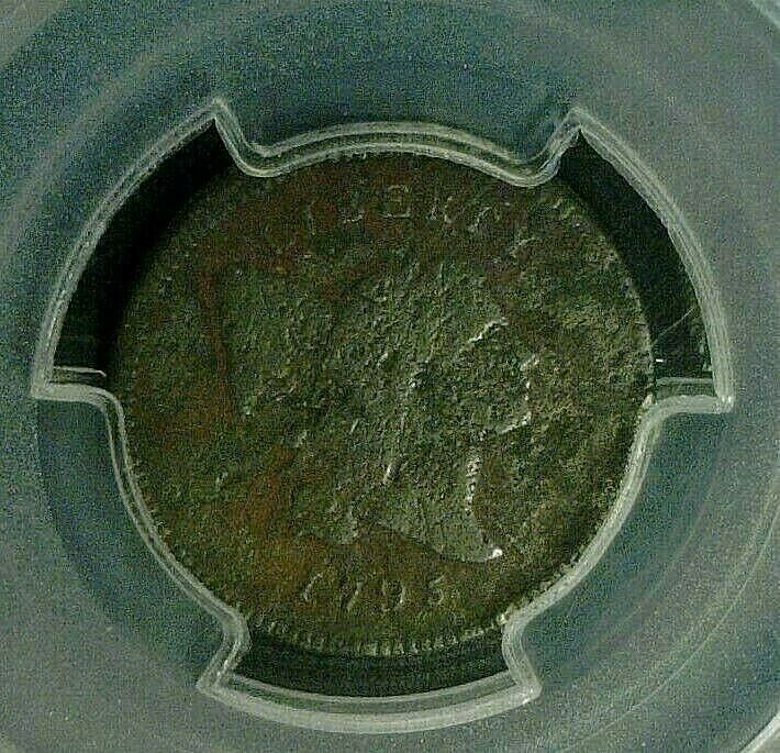 1795 1/2 CENT LETTERED EDGE PCGS F12 ENVIRONMENTAL DAMAGE    (442) - Fresh Stock Dated October 2025