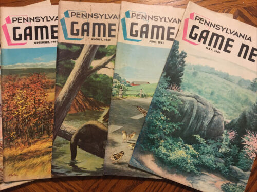 Lot of 23 1960s Pennsylvania Game News Issues Bird Covers - Fresh Stock Dated October 2025