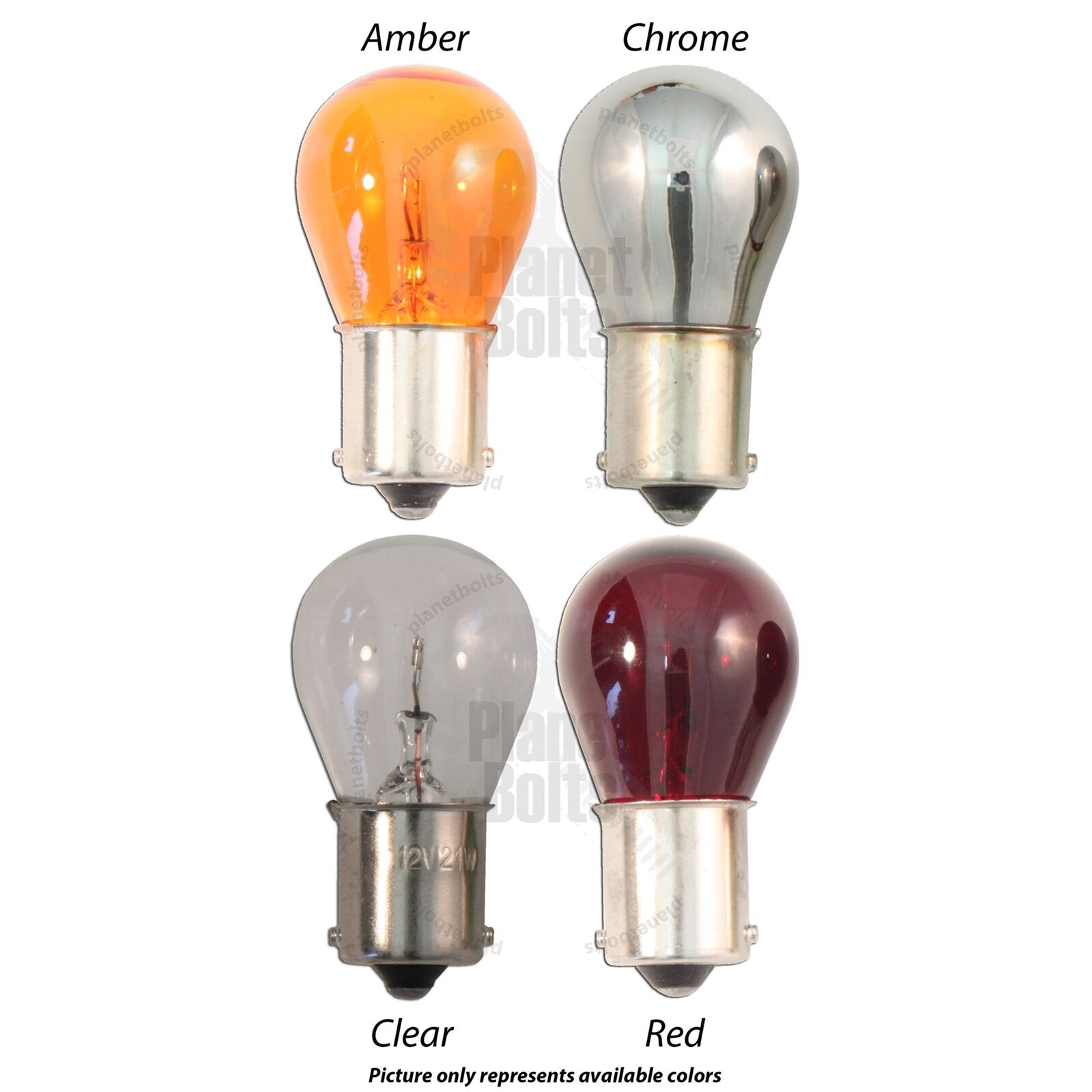 Red 4x Light Bulb Turn Signal Blinker Single Filament Glass 1156 BA15S 21W - Fresh Stock Dated October 2025