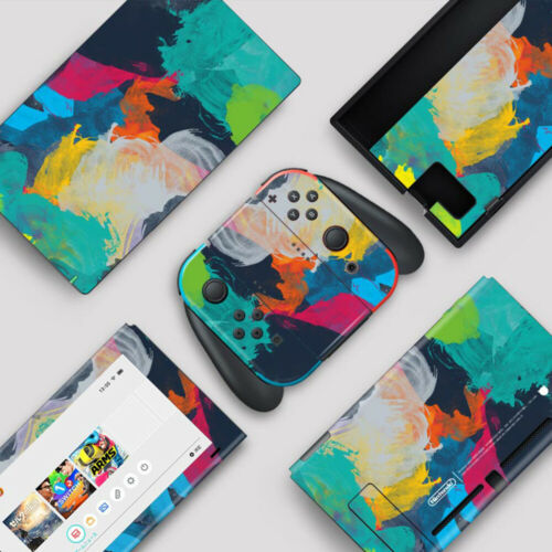 Nintendo Switch Lite Console Vinyl Skins Decals Cover Cute Cartoon Pattern New - Fresh Stock Dated October 2025