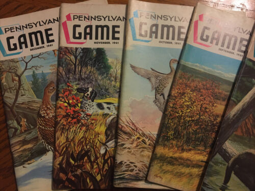 Lot of 23 1960s Pennsylvania Game News Issues Bird Covers - Fresh Stock Dated October 2025