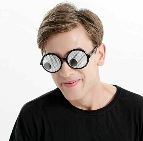 Googly Eyes Glasses,Plastic Round Giant Eye Party Favors, Fun Party Toys - Fresh Stock Dated October 2025