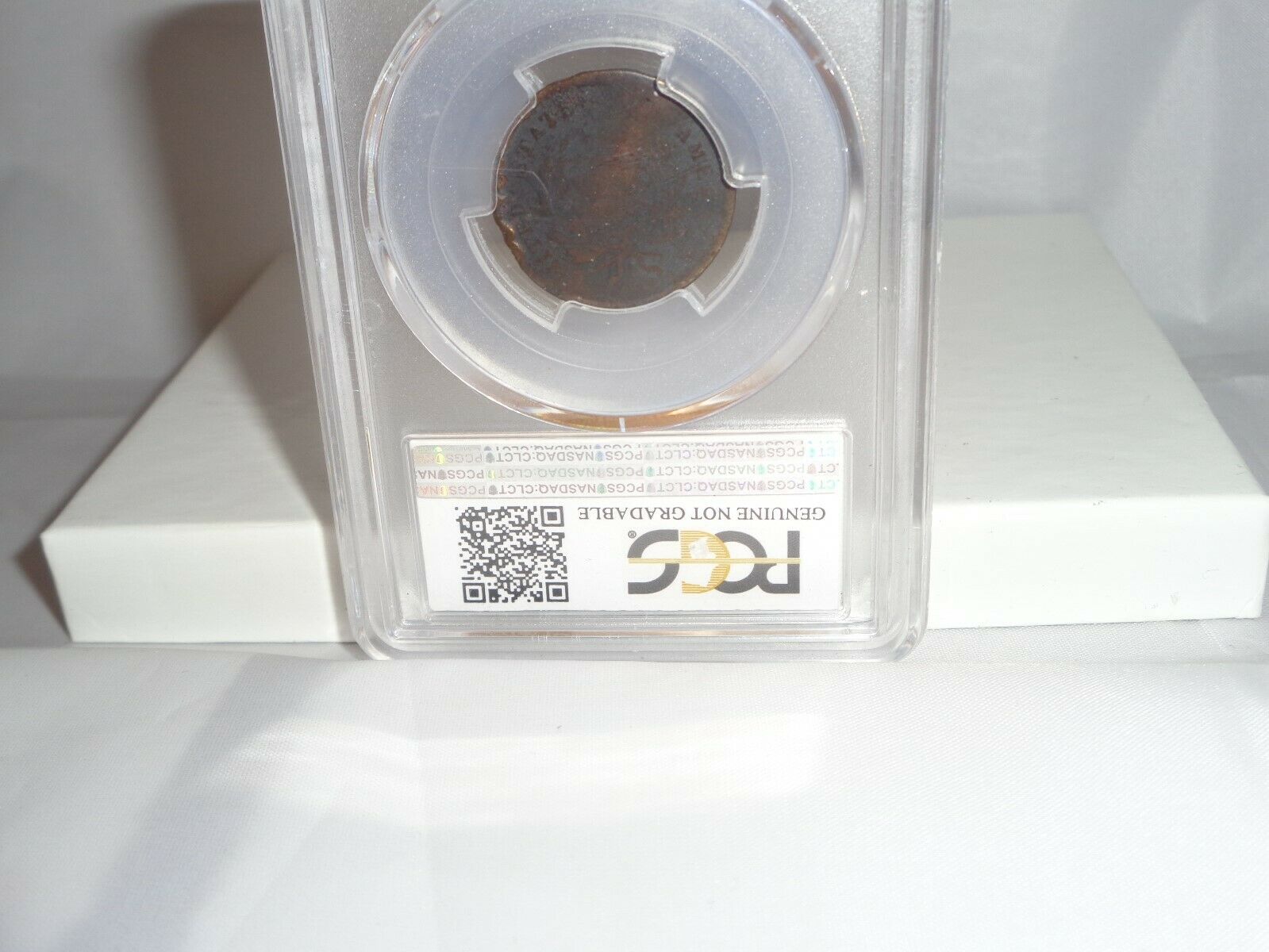 1797 1/2c Liberty Cap Half Cent Coin PCGS Genuine Damage G Detail Plain Edge - Fresh Stock Dated October 2025