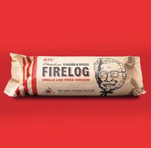 KFC Limited Edition 11 Herbs and Spices Firelog by Enviro-log - Fresh Stock Dated October 2025
