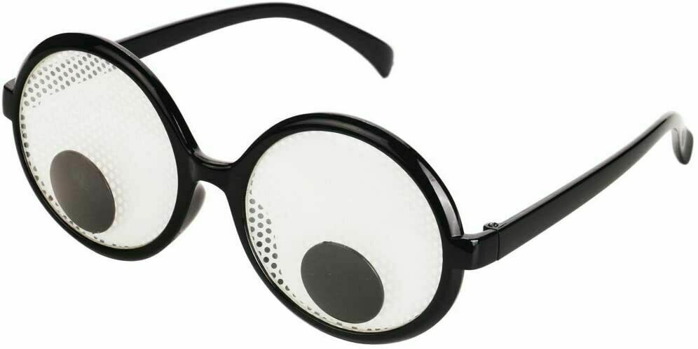 Googly Eyes Glasses,Plastic Round Giant Eye Party Favors, Fun Party Toys - Fresh Stock Dated October 2025