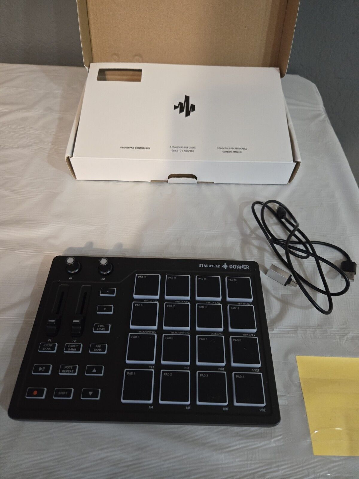 Donner MIDI Starrypad Pad Controller Pad Beat Maker Machine Professional 16 Pad - Fresh Stock Dated October 2025