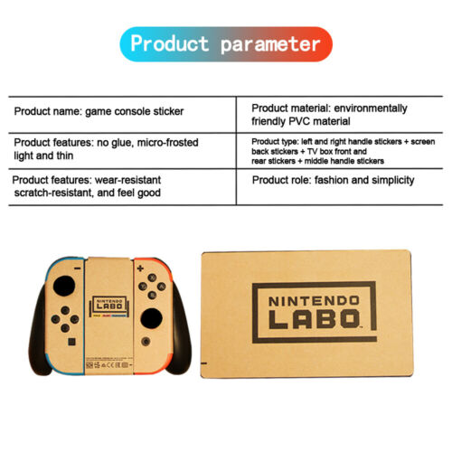 Nintendo Switch Lite Console Vinyl Skins Decals Cover Cute Cartoon Pattern New - Fresh Stock Dated October 2025