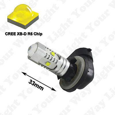 2x Xenon White 881 Spotlight Fog LED Bulbs for Harley Davidson Motorcycle Models - Fresh Stock Dated October 2025