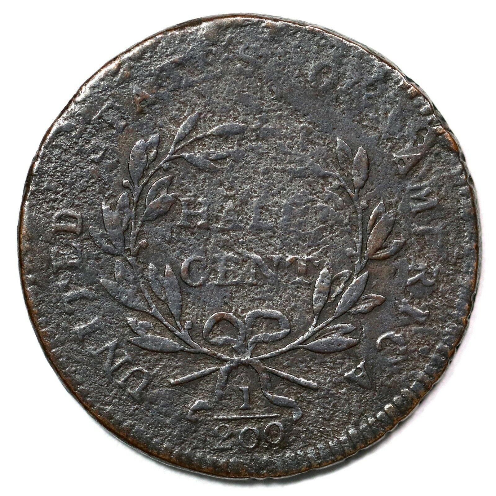1797 C-3b R-4 Low Head Lettered Edge Liberty Cap Half Cent Coin 1/2c - Fresh Stock Dated October 2025