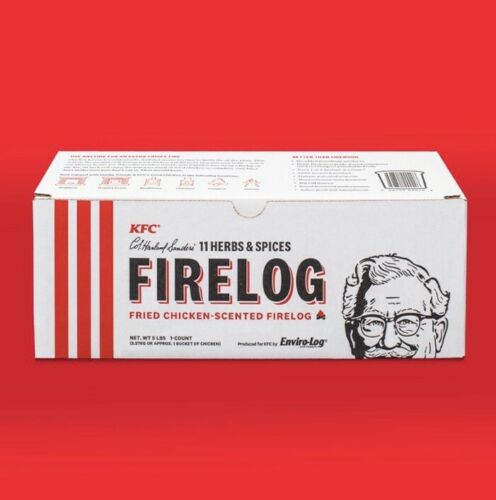 KFC Limited Edition 11 Herbs and Spices Firelog by Enviro-log - Fresh Stock Dated October 2025