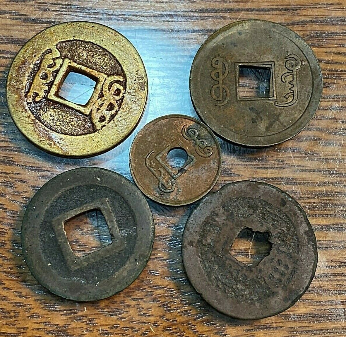 5 China Cash Coins from Estate CHN - Fresh Stock Dated October 2025