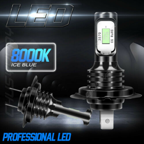 H7 H9 For Suzuki GSXR600 2006-2007 2011-2018 LED 20000LM Headlight 8000K 4x Bulb - Fresh Stock Dated October 2025