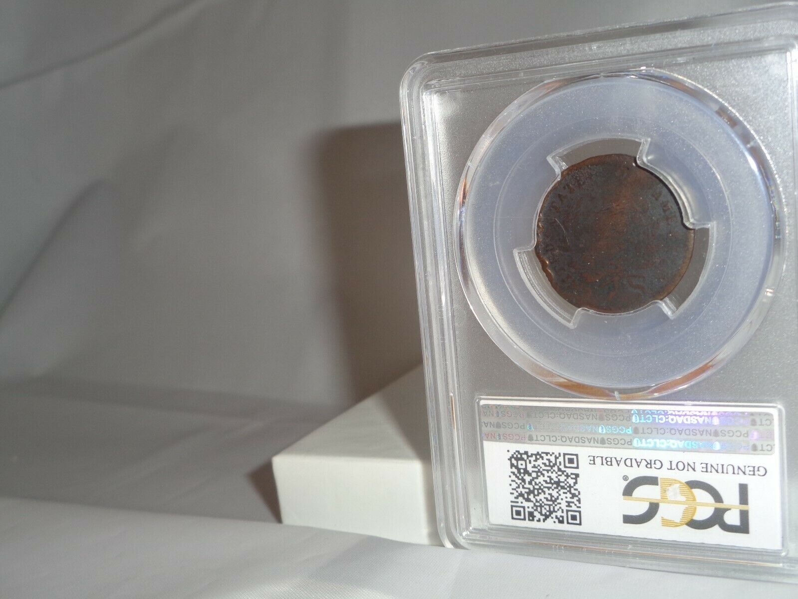 1797 1/2c Liberty Cap Half Cent Coin PCGS Genuine Damage G Detail Plain Edge - Fresh Stock Dated October 2025