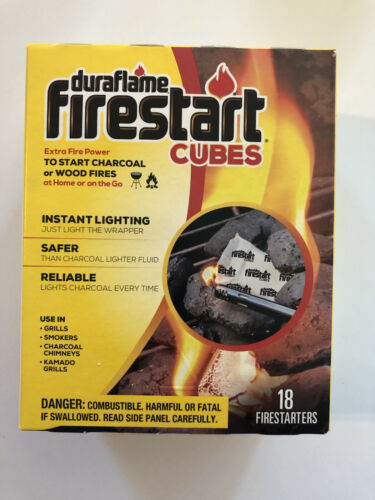 Lot Of 4 Boxes Duraflame Firestart Cubes (18 ct. Firestarters) - Fresh Stock Dated October 2025