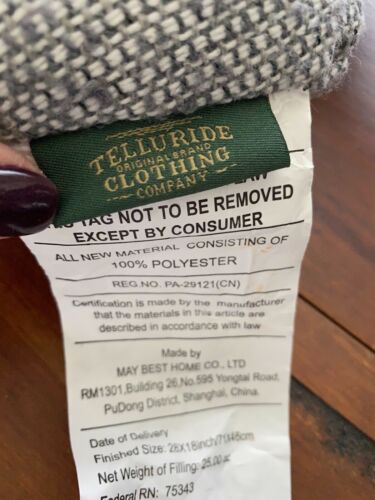 Telluride Clothing Company Daschund Dog Shaped Pillow - Fresh Stock Dated October 2025
