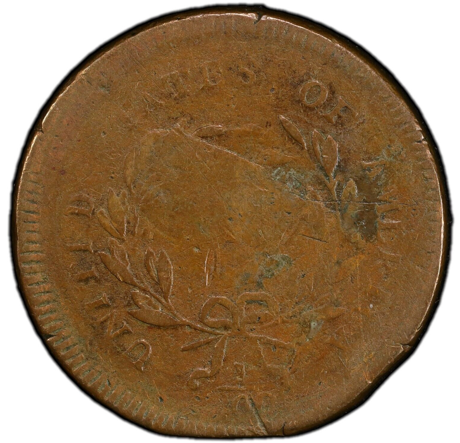 1795 1/2C PCGS F 12 C-5b No Pole Plain Edge Thick Planchet Liberty Cap Half Cent - Fresh Stock Dated October 2025