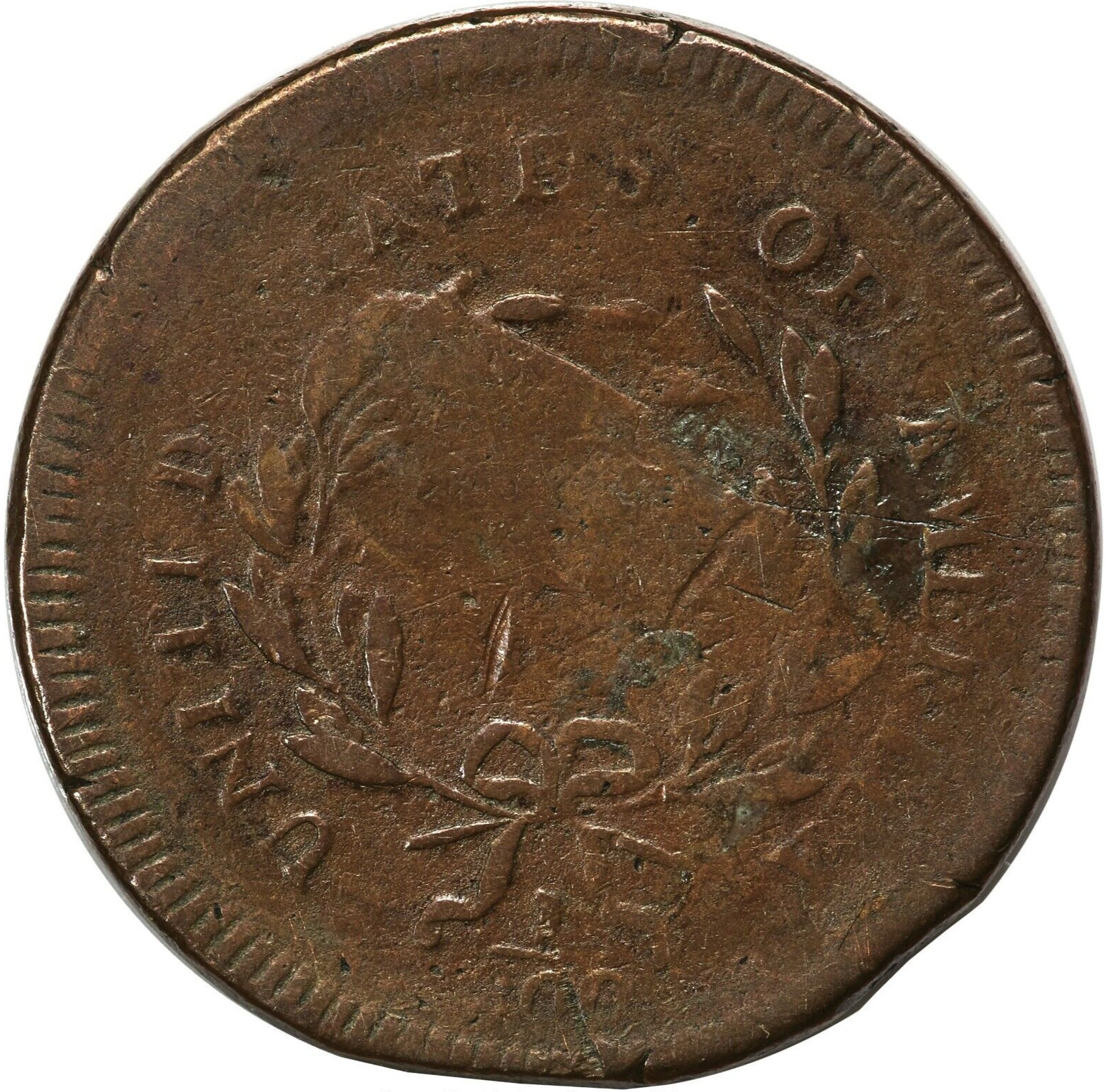 1795 1/2C PCGS F 12 C-5b No Pole Plain Edge Thick Planchet Liberty Cap Half Cent - Fresh Stock Dated October 2025