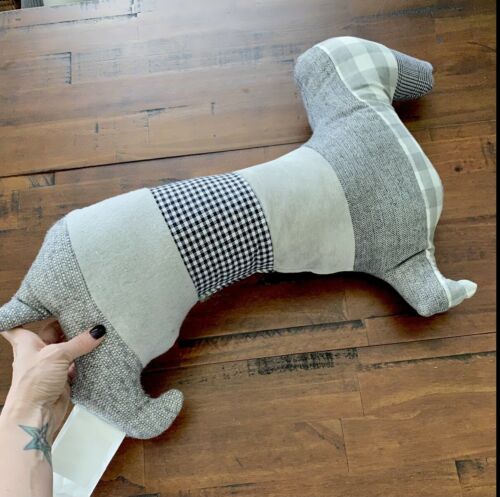 Telluride Clothing Company Daschund Dog Shaped Pillow - Fresh Stock Dated October 2025